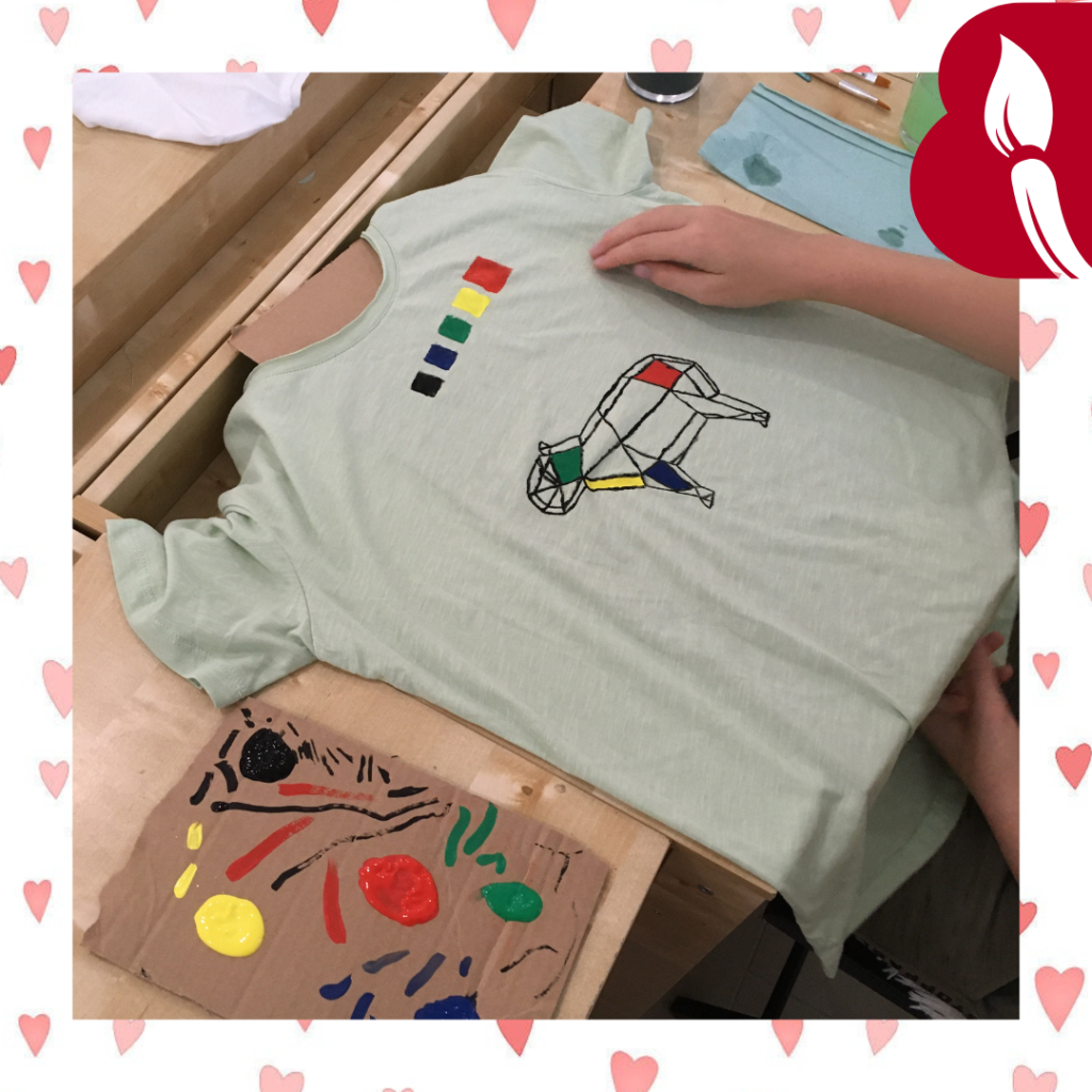 maľovanie na tričká_pre deti_baterkáreň