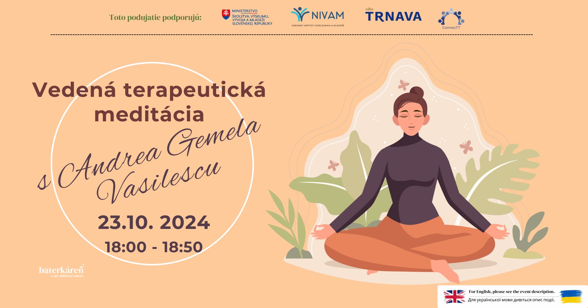 banner na web eventu vedena meditacia oktober