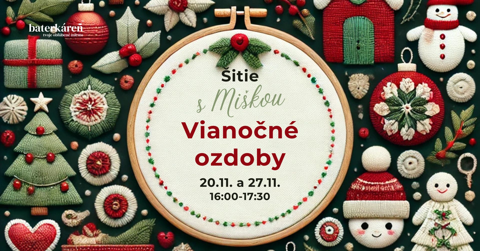 banner na web eventu sitie vianocnych ozdob november