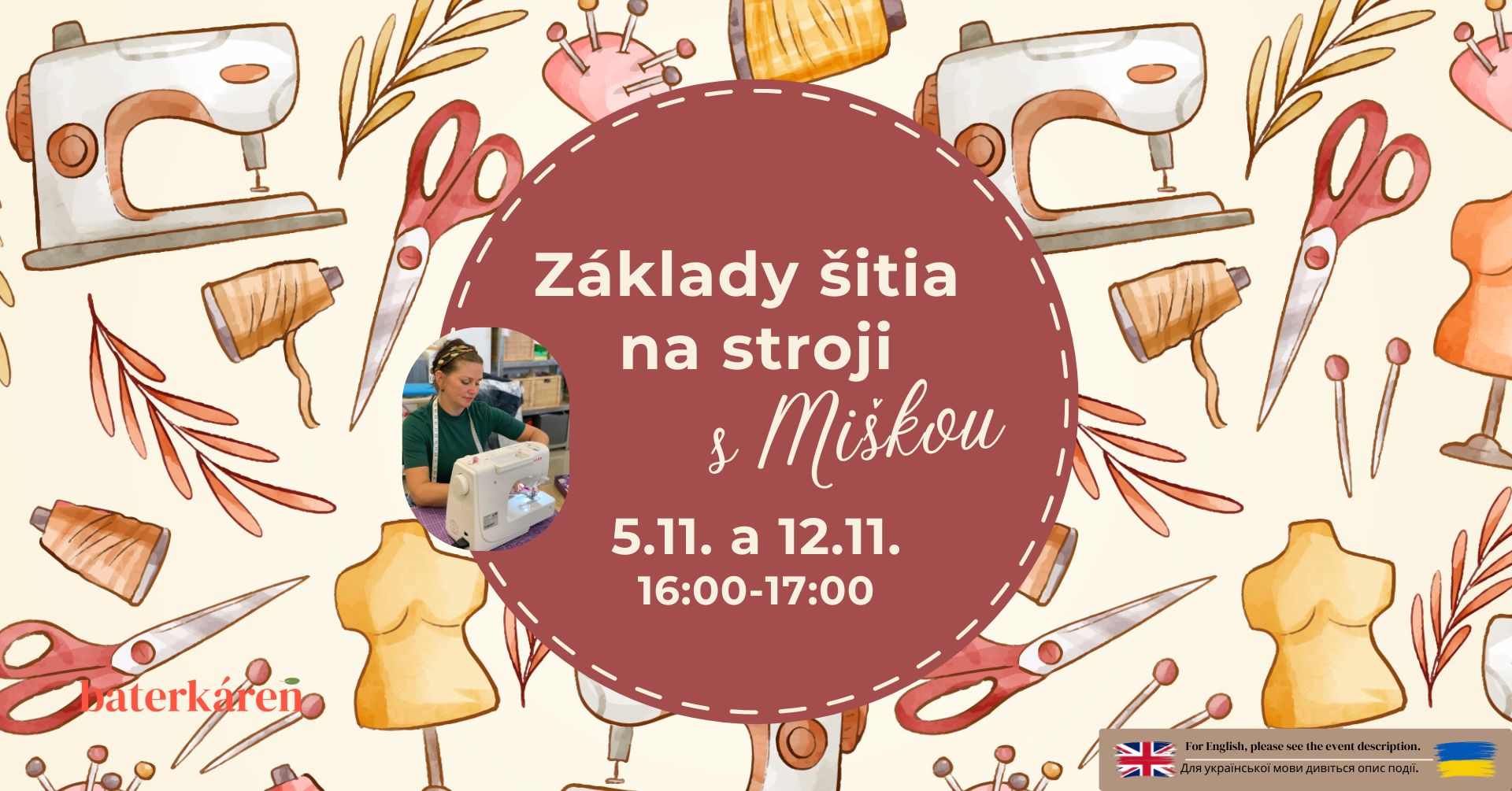 banner na web eventu zaklady sitia na stroji s miskou november