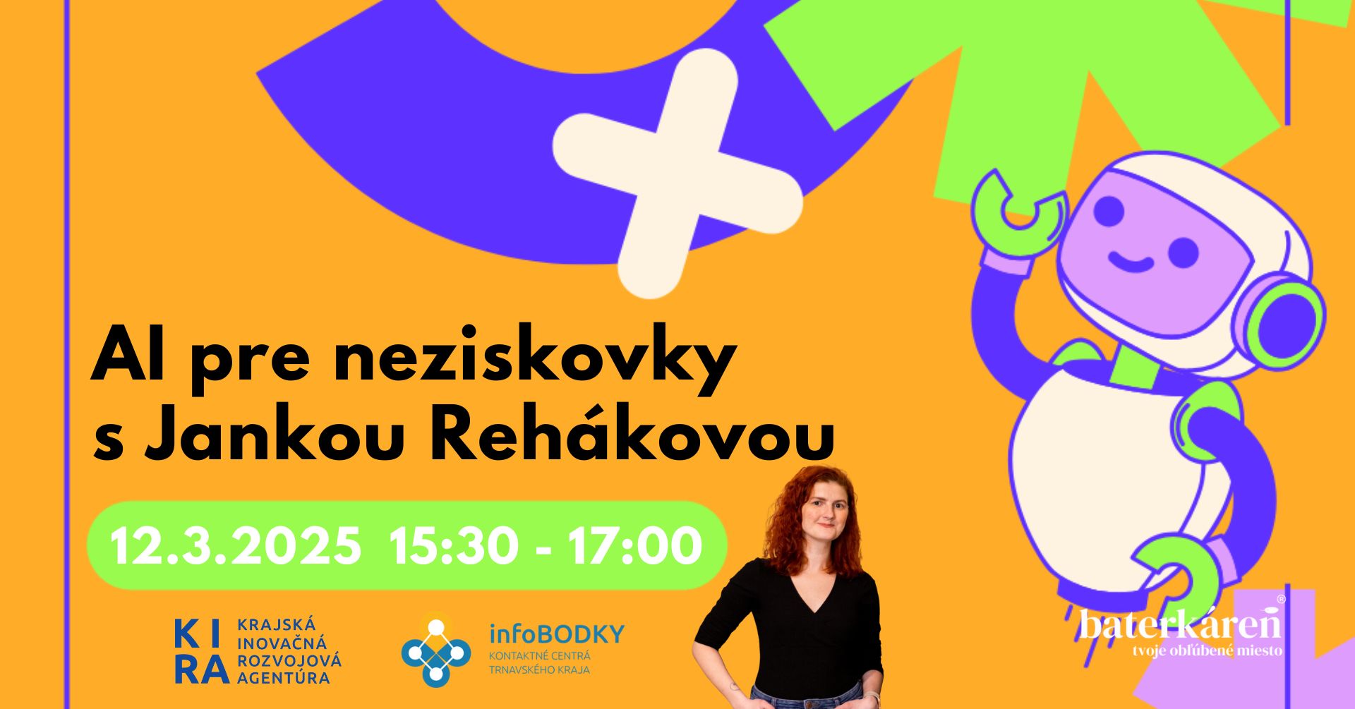 banner na web eventu ai pre neziskovky marec