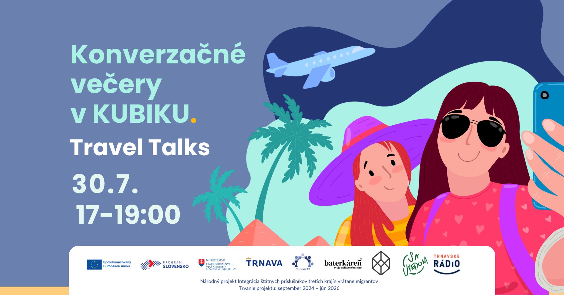 banner na web eventu kubik travel talk jul